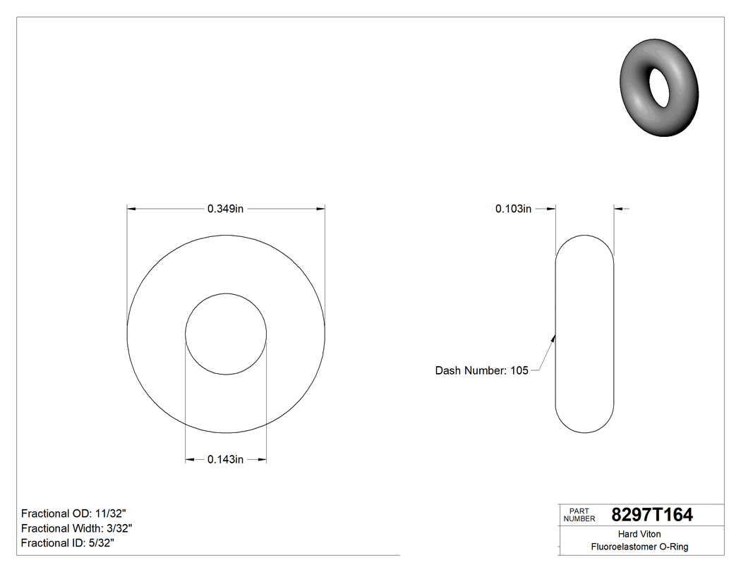 Technical drawing - 8297T164